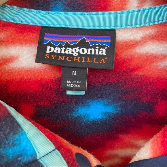 Patagonia Synchilla Wild Desert Snap-T Aztec Size MEDIUM - Picture 4 of 6